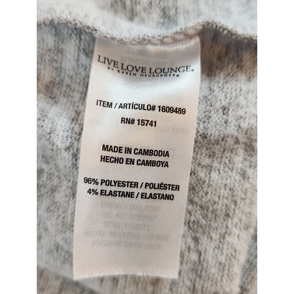 Live Love Lounge Karen Neuburgere sz small super soft top gray long sleeve - Picture 4 of 8